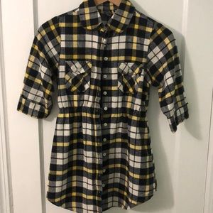 Flannel button-down